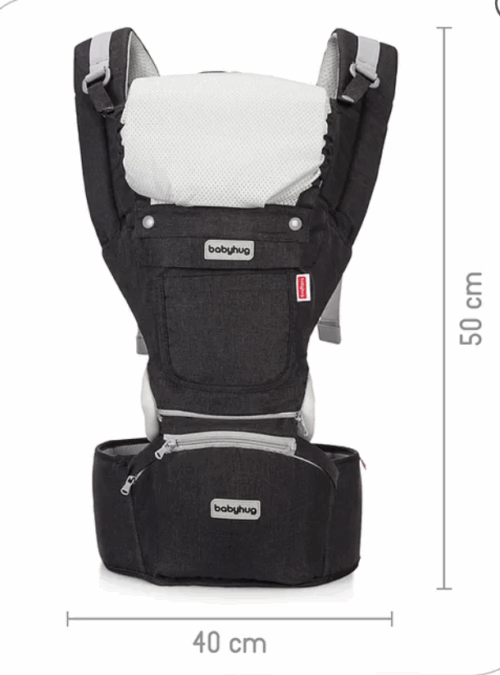 Babyhug Harmony 9-in-1 Ergonomic Baby Carrier with Hip Seat – Comfortable, Versatile, and Safe